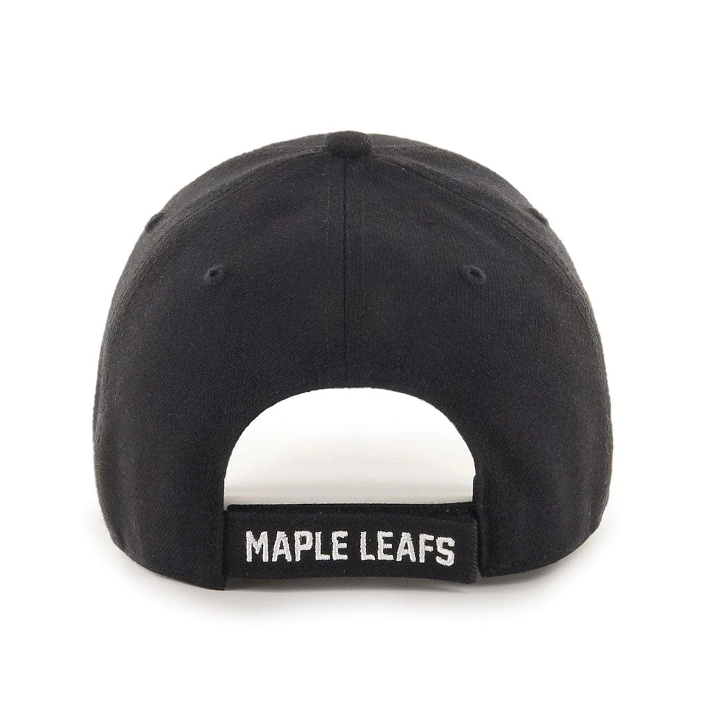 '47 BRAND Toronto Maple Leafs 47 Brand NHL Basic MVP Black / White Adjustable Hat 4 '47 BRAND Toronto Maple Leafs 47 Brand NHL Basic MVP Black / White Adjustable Hat - Image 2