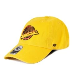 '47 BRAND Vancouver Canucks Third Skate 47 Brand NHL Clean Up Adjustable Hat -Hockey Sales Shop 47 brand hats vancouver canucks third skate 47 brand nhl clean up adjustable hat yellow osfm 30066991956034