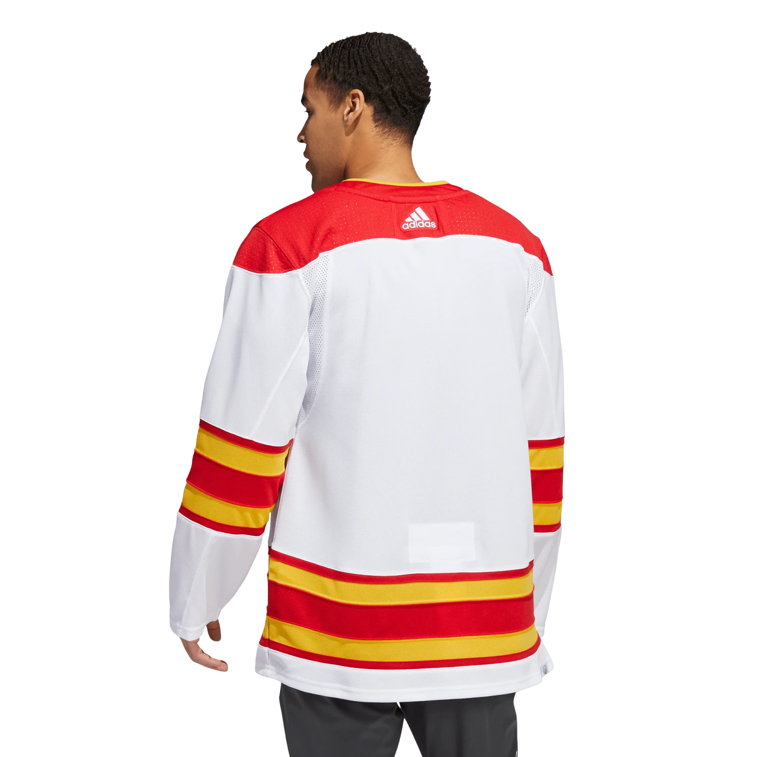 Calgary Flames Away Adidas PrimeGreen Senior Jersey 6 Calgary Flames Away Adidas PrimeGreen Senior Jersey - Image 4