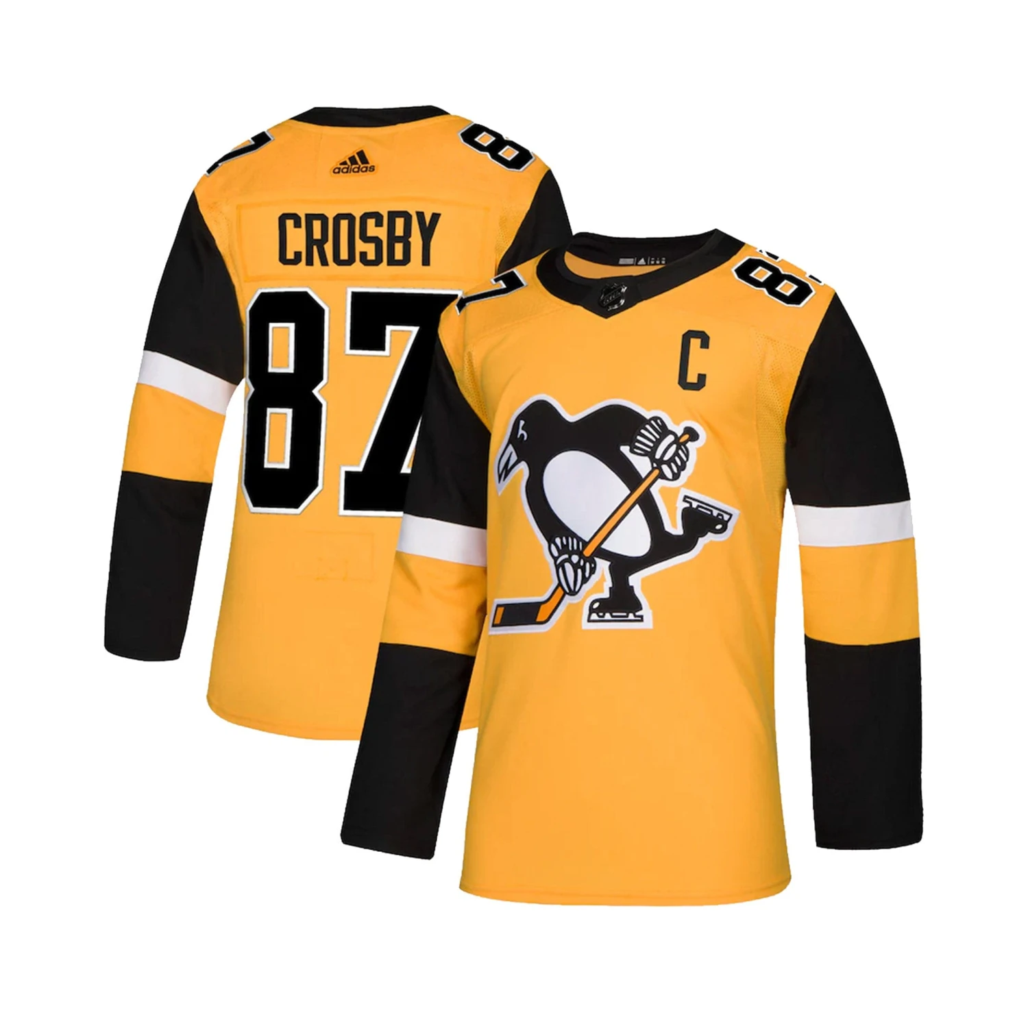 Pittsburgh Penguins Alternate Adidas Authentic Senior Jersey - Sidney Crosby 3 Pittsburgh Penguins Alternate Adidas Authentic Senior Jersey - Sidney Crosby