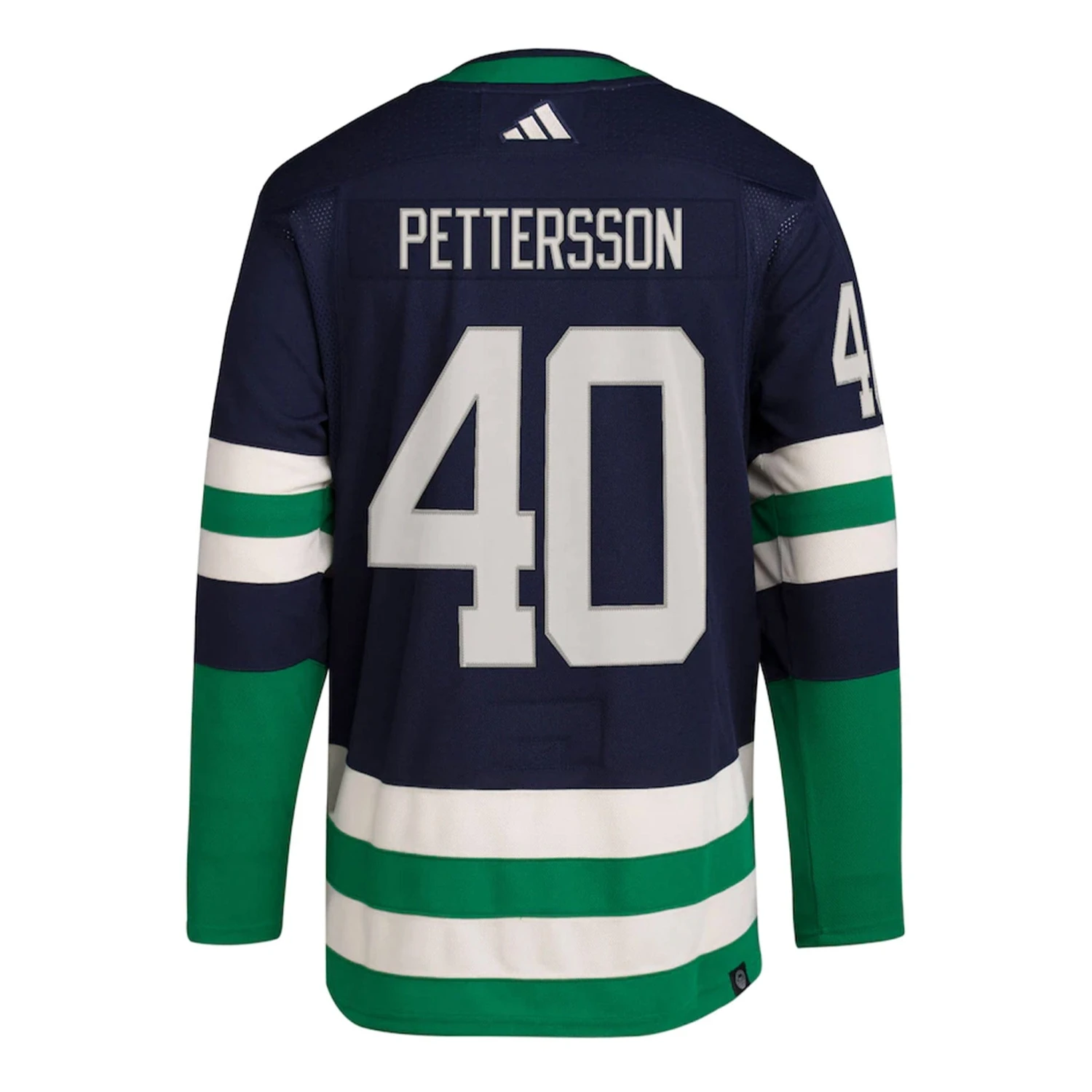 Vancouver Canucks Adidas PrimeGreen Reverse Retro Senior Jersey - Elias Pettersson 5 Vancouver Canucks Adidas PrimeGreen Reverse Retro Senior Jersey - Elias Pettersson - Image 3