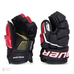 Bauer Supreme Matrix Junior Hockey Gloves (2021) -Hockey Sales Shop bauer gloves bauer supreme matrix junior hockey gloves black red 10 28743840432194