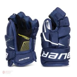 Bauer Supreme Matrix Junior Hockey Gloves (2021) -Hockey Sales Shop bauer gloves bauer supreme matrix junior hockey gloves navy 10 28743840464962