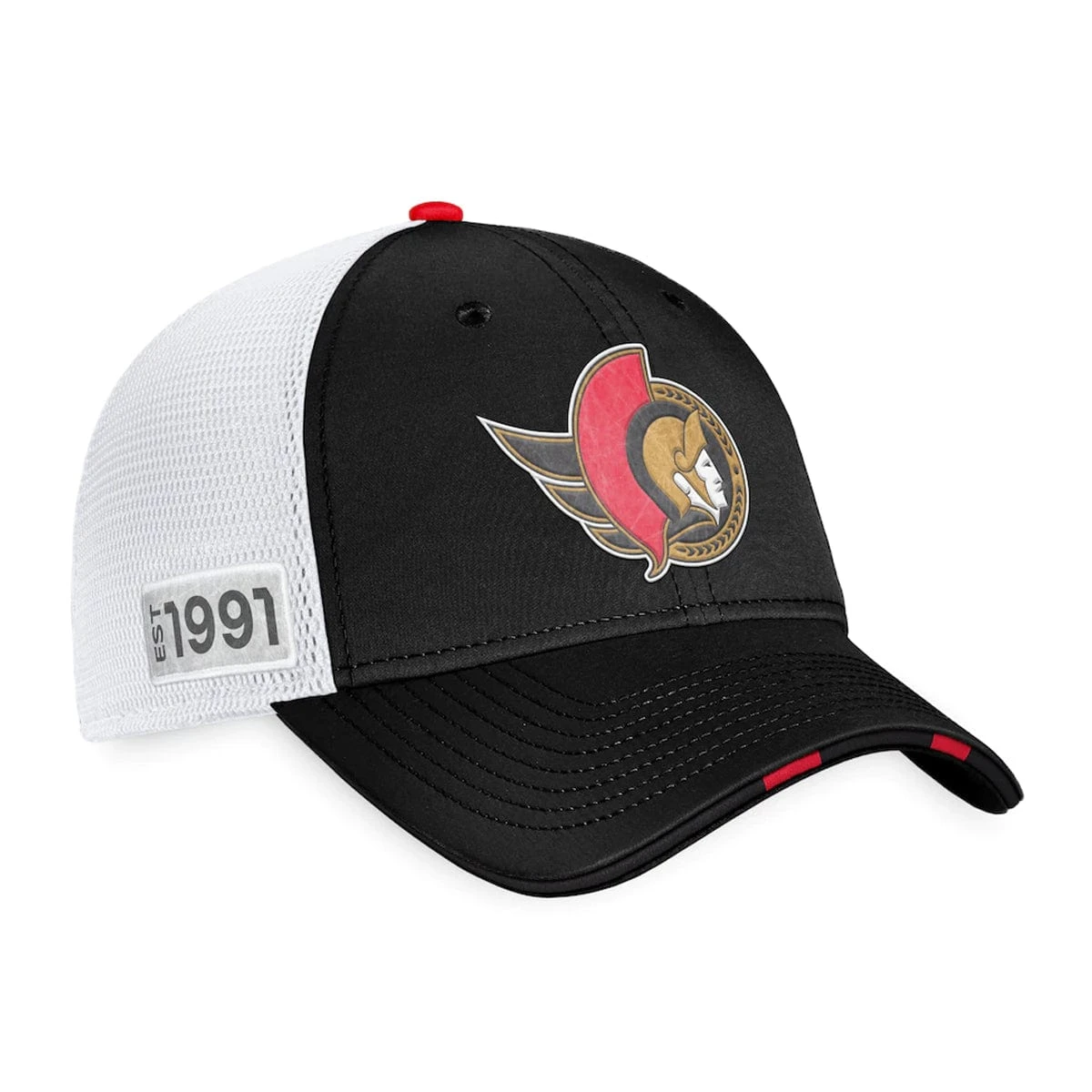 Ottawa Senators Fanatics Authentic Pro Draft Structured Trucker Hat 5 Ottawa Senators Fanatics Authentic Pro Draft Structured Trucker Hat - Image 3