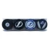 Tampa Bay Lightning Inglasco NHL Logo Hockey Puck (4 Pack) -Hockey Sales Shop inglasco memorabilia tampa bay lightning inglasco nhl logo hockey puck 4 pack black 29036637126722
