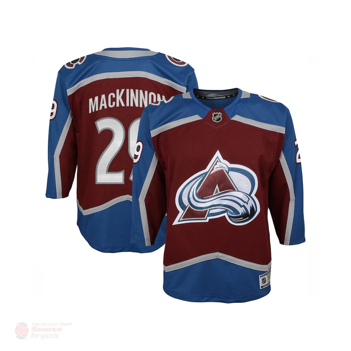 Colorado Avalanche Home Outer Stuff Premier Toddler Jersey - Nathan Mackinnon 3 Colorado Avalanche Home Outer Stuff Premier Toddler Jersey - Nathan Mackinnon