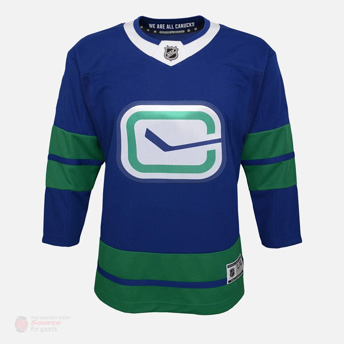 Vancouver Canucks Alternate Outer Stuff Premier Junior Jersey 4 Vancouver Canucks Alternate Outer Stuff Premier Junior Jersey - Image 2
