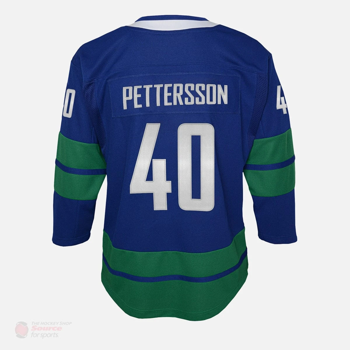 Vancouver Canucks Alternate Outer Stuff Premier Junior Jersey - Elias Pettersson 5 Vancouver Canucks Alternate Outer Stuff Premier Junior Jersey - Elias Pettersson - Image 3
