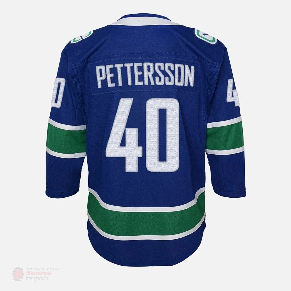 Vancouver Canucks Home Outer Stuff Premier Youth Jersey - Elias Pettersson 4 Vancouver Canucks Home Outer Stuff Premier Youth Jersey - Elias Pettersson - Image 2