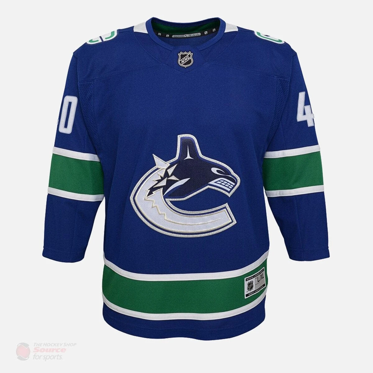 Vancouver Canucks Home Outer Stuff Premier Youth Jersey - Elias Pettersson 5 Vancouver Canucks Home Outer Stuff Premier Youth Jersey - Elias Pettersson - Image 3
