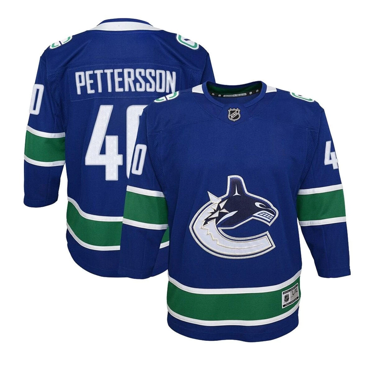 Vancouver Canucks Home Outer Stuff Premier Youth Jersey - Elias Pettersson 3 Vancouver Canucks Home Outer Stuff Premier Youth Jersey - Elias Pettersson