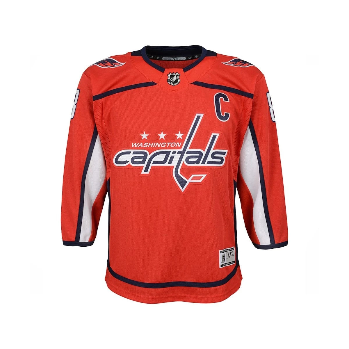 Washington Capitals Home Outer Stuff Premier Toddler Jersey - Alexander Ovechkin 4 Washington Capitals Home Outer Stuff Premier Toddler Jersey - Alexander Ovechkin - Image 2
