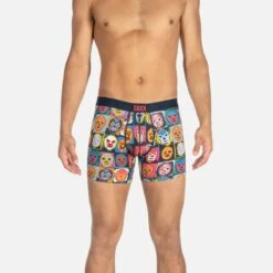 Saxx Vibe Boxers - Navy Lucha Libre 7 Saxx Vibe Boxers - Navy Lucha Libre -Hockey Sales Shop saxx underwear saxx vibe boxers navy lucha libre 14123925602370