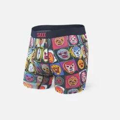 Saxx Vibe Boxers - Navy Lucha Libre