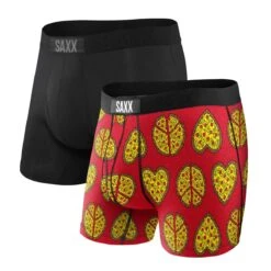 Saxx Vibe Boxers - Piece & Love / Black (2 Pack)