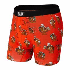 Saxx Vibe Boxers - Red Drinksgiving