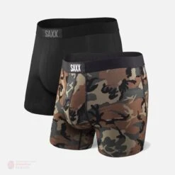 Saxx Vibe Boxers - Santa / Black (2 Pack) -Hockey Sales Shop saxx underwear saxx vibe boxers santa black 2 pack 14392576475202