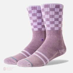Stance Foundation Check Me Out Socks -Hockey Sales Shop stance socks stance foundation check me out socks purple checker l 4733973921858