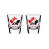 Hockey Canada Sports Vault NHL Logo Shot Glass Set - 2 Pack -Hockey Sales Shop the sports vault drinkware hockey canada sports vault nhl logo shot glass set 2 pack clear 2oz 30519868424258