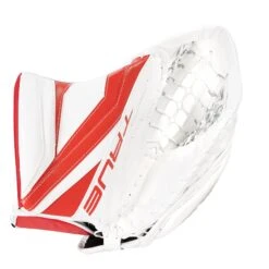 TRUE L12.2 Senior Goalie Catcher - Stock -Hockey Sales Shop true catchers true l12 2 senior goalie catcher stock white red regular 29367395418178