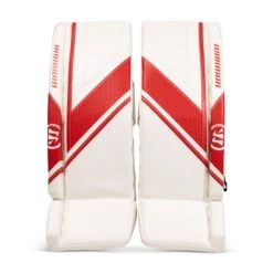 Warrior Ritual G6 E+ Junior Goalie Leg Pads -Hockey Sales Shop warrior leg pads warrior ritual g6 e junior goalie leg pads white red 26 1 30201742458946
