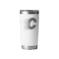 YETI Rambler 20oz Tumbler - Calgary Flames -Hockey Sales Shop yeti drinkware yeti rambler 20oz tumbler calgary flames white 30418221105218