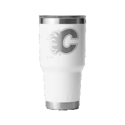YETI Rambler 30oz Tumbler - Calgary Flames -Hockey Sales Shop yeti drinkware yeti rambler 30oz tumbler calgary flames white 30417857151042
